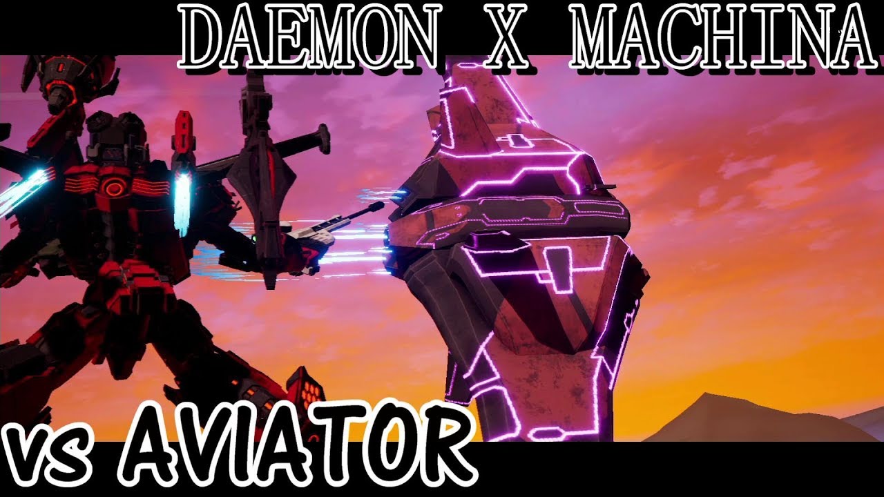 デモンエクスマキナ 隠しボス 裏ボス1 アビエイター戦 Daemon X Machina Youtube