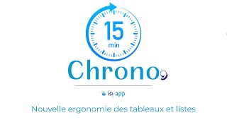 Isi-APP : Nouvelle ergonomie 2025 – Découvrez les nouveaux tableaux et listes en 15 minutes screenshot 5