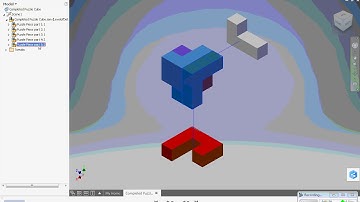 Demo on Presentation File for the Puzzle Cube Design Project on Autodesk Inventor 2017