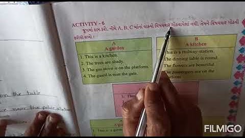 Std 5 Unit 1 activity 4,5,6 little flower school