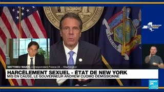 Accusé de harcèlement sexuel, le gouverneur de l'État de New York annonce sa démission