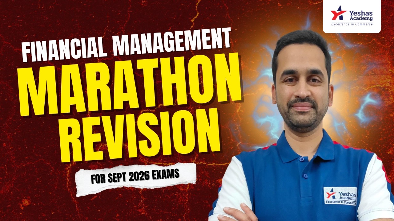FM Marathon Revision | CA Intermediate Jan, May 2026 Exams | In English ...