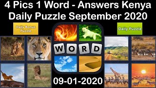 4 Pics 1 Word - Kenya - 01 September 2020 - Daily Puzzle + Daily Bonus Puzzle - Answer - Walkthrough screenshot 1