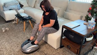 The Miko Foot Massager: DUAL Shiatsu Rollers and Pressure!