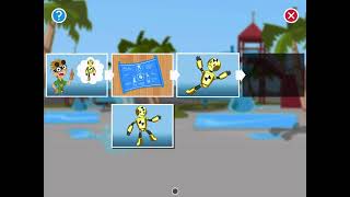 How to put all 4 steps in order with idea design test and improve stages on wacky weaver in leapfrog