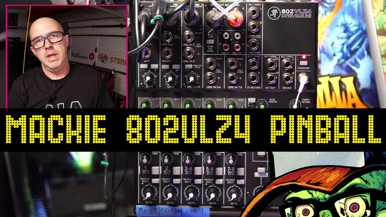 Using the Mackie 802VLZ4 audio interface for pinball streaming