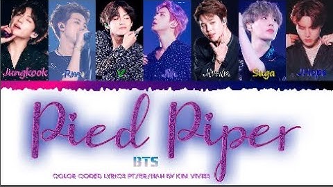 BTS (방탄소년단)Pied Piper - (Color Coded lyrics Pt/Br/Han)