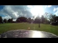 racing lawnmower front view me doing some hot laps