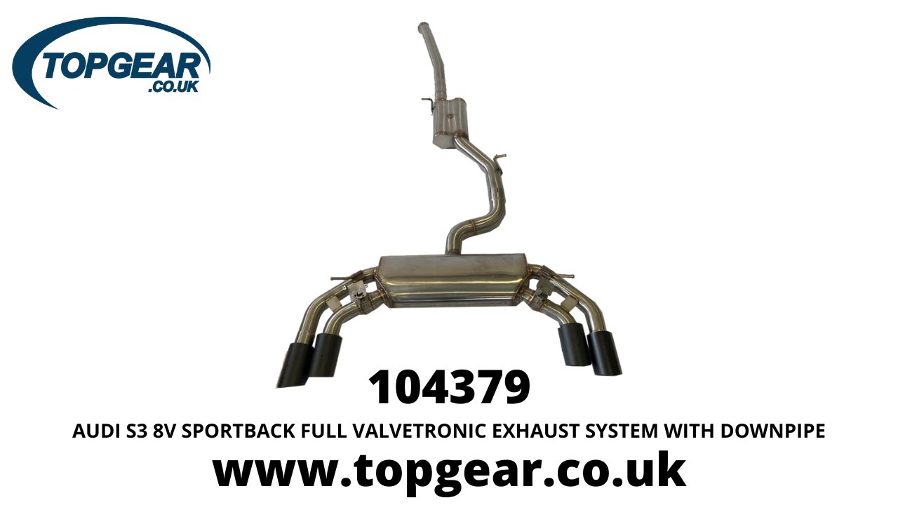 Hottest exhaust system for Audi S3 8V YouTube