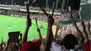 広島東洋カープ 丸佳浩選手第15号スリーランホームラン!20150814マツダスタジアム
