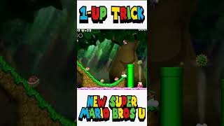 1-UP Trick N'26 You Never Knew! Secret |  New Super Mario Bros  U #Mario #1UP #Nintendo