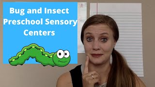 BUGS AND INSECTS Part #8 - Preschool and Kindergarten Sensory Center Ideas!