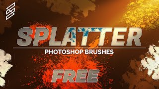 20  Splatter Brushes Pack Free Download | Free Stuff Editz #brush #photoshop #abr