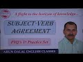 PYQ's ON SUBJECT VERB AGREEMENT FOR SSC-CGL, CPO, NDA, CDS, CLERK, STENO, MTS, CHSL, PO &OTHER EXAMS
