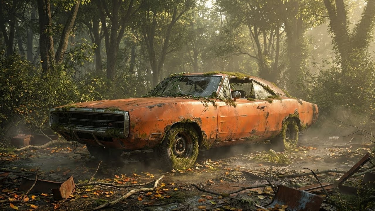 Asmr Car  Full Restoration of a Orange Dodge Charger R/T 1970   from Total Disrepair to Looking New