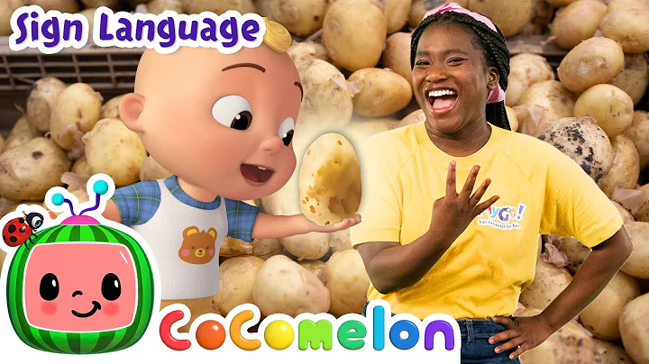 One Potato, Two Potatoes 🥔 | CoComelon with ASL | 🖐️ Sign Language for Babies 🖐️