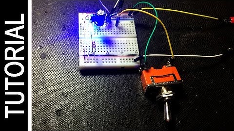 Fading led On Off Delay Circuit push button BC547 - Tutorial