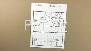 1ST GRADE HUNDERTWASSER LANDSCAPE (EASY PT2)