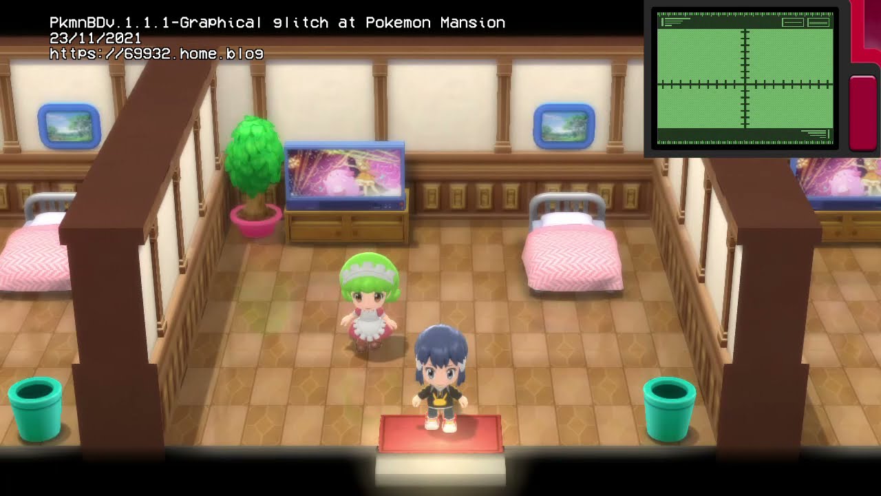 [Pokemon Brillant Diamond] Graphical glitch at pokemon Mansion?