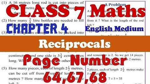 Class 7 maths Chapter 4  reciprocals kerala syllabus Activity page no 68#class7 #class7maths_recipro
