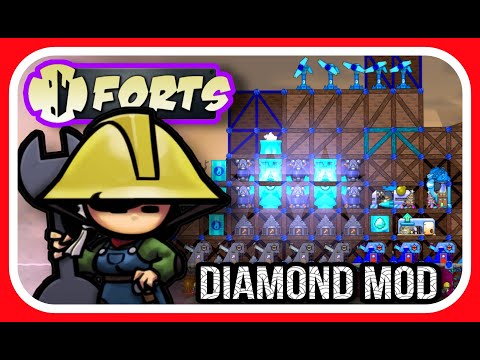 Forts - Противостояние в DIAMOND MOD!!! У Врага ДУШНАЯ ТАКТИКА!!!  #forts #фортс #ЛысыйДядь
