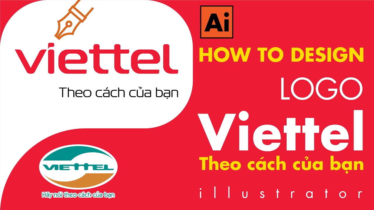 HOW TO DRAW LOGO Viettel | Vẽ logo Viettel mới | Theo cách của bạn ...