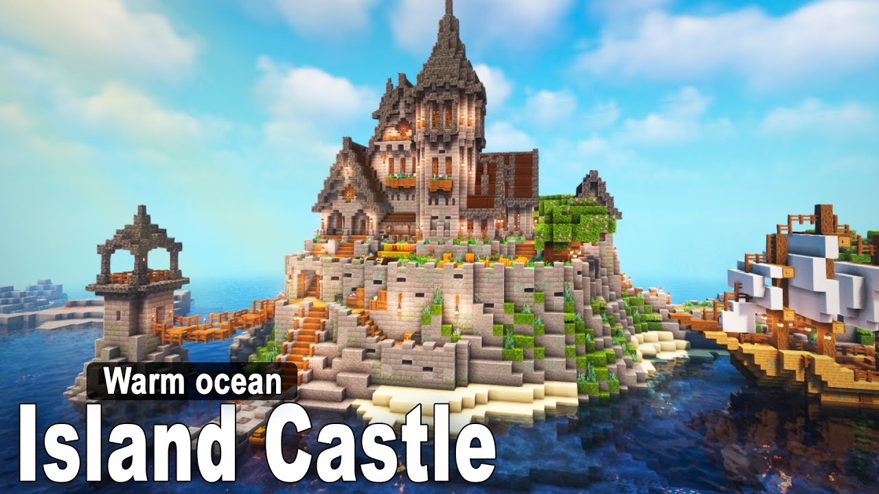 Minecraft Island Fortress Ideas and Design