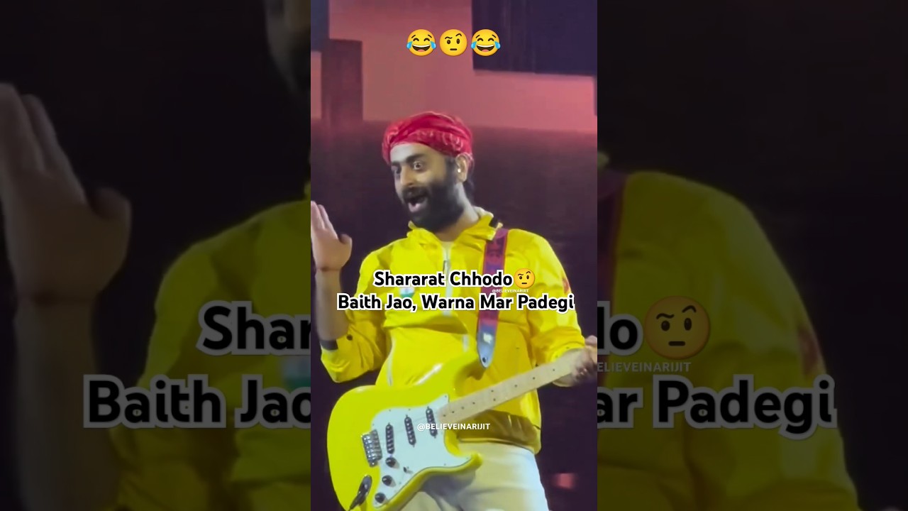 Tonton Shararat Chhodo, Baith Jao Warna Maar Padegi🤨😂 : Arijit Singh Birmingham Live di YouTube Tonton Shararat Chhodo, Baith Jao Warna Maar Padegi🤨😂 : Arijit Singh Birmingham Live di YouTube