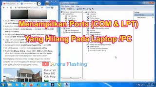 Cara Menampilkan Ports COM & LPT Pada Laptop PC screenshot 3