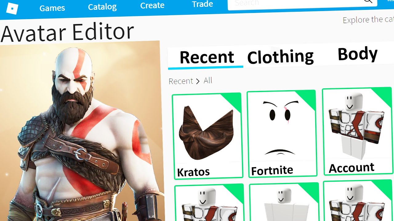 Top 99 roblox avatar kratos đang gây sốt trên mạng