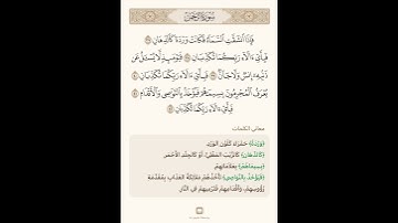 السراج في بيان غريب القران سورة الرحمن عز وجل 6 مع تلاوة الشيخ سعد الغامدي