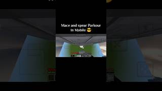 Mace and Spear Parkour in MCPE😎|| #mcpe #parkour #clutch