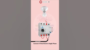 Connect 4Pole RCCB in Single Phase || RCCB connection || Trade Electrician || Shorts
