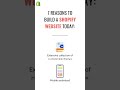 7 Reasons To Build a Shopify Website Today - #ytshorts #shopifywebsite