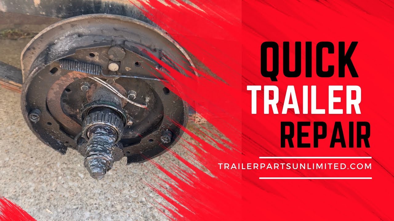 Trailer Repair - replacing bearings in utility trailer - YouTube