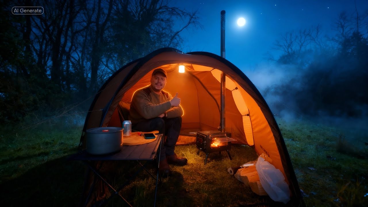 В одиночестве в жаркой палатке | Зимний кемпинг и правильная походная кухня