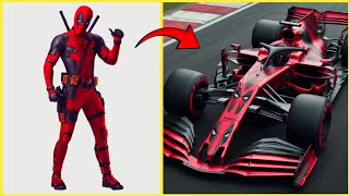 AVENGERS but F1 CAR VENGERS 🔥 All Characters (marvel & DC) 2024