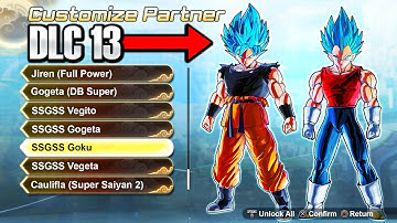 Dragon Ball Xenoverse 2 (DLC 13) - New Updated SSGSS Custom Characters / Partners (Wishlist)