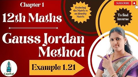 Class 12 Maths Example 1.21 Applications of Matrices and Determinants Inverse of a Matrix Ex1.2