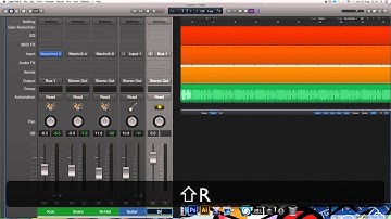Setting up a submix in Logic Pro X