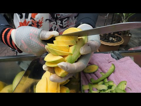 미친속도! 과일 자르기 달인 모음 / crazy speed! amazing fruit cutting skill - thai street food