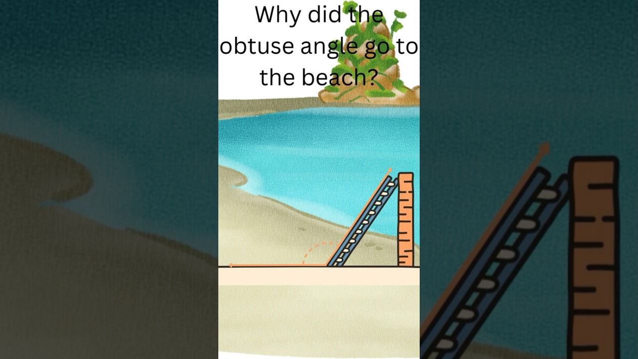Why Did The Obtuse Angle Go To The Beach mathlanguage geometry Why Did The Obtuse Angle Go To The Beach mathlanguage geometry