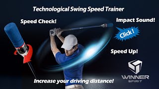 WINNER SPIRIT Miracle 201 Golf Swing Trainer Speed Check Power Up Increase Distance Warm Up Stick