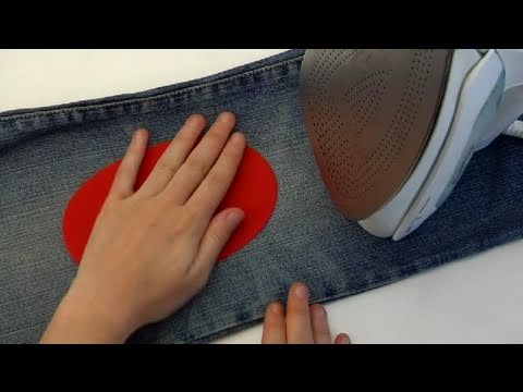Cómo pegar rodilleras en un pantalón - YouTube