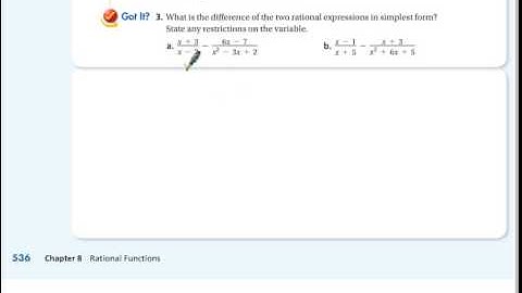 8-5 Notes on Adding and Subtracting Rational Expressions