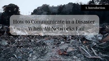 How to Communicate in a Disaster – When All Networks Fail