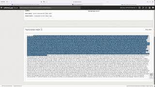 Demo OCI Speech