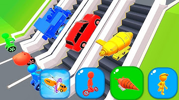 FUNNY GAMES - SHAPE SHIFTING RUN All Levels Gameplay Walkthrough Android, ios max V7GFD