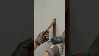 Easy DIY Leather Strap Shelves: Modern Minimalist Wall Decor
