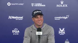 Justin Thomas happy to watch Leeds United EFL Championship play-off semi-final｜PGA Championship｜Golf